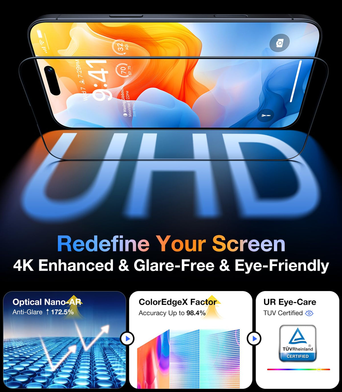 UltraGlass TOP 9H+ Armor for iPhone 14 Pro Max Privacy Screen Protector
