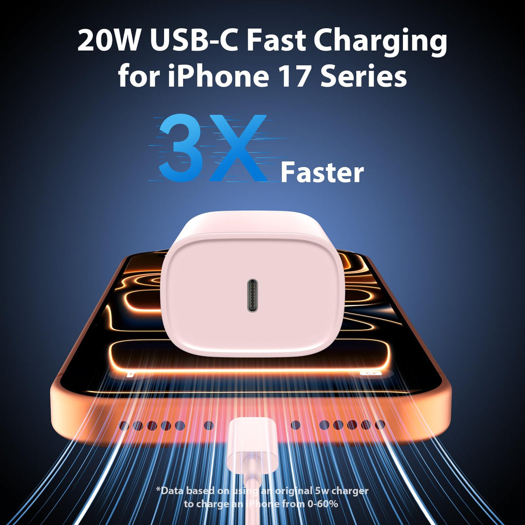 iPhone 18 17 16 15 Charger Fast Charging Type C Chargers USB C Cable 10FT