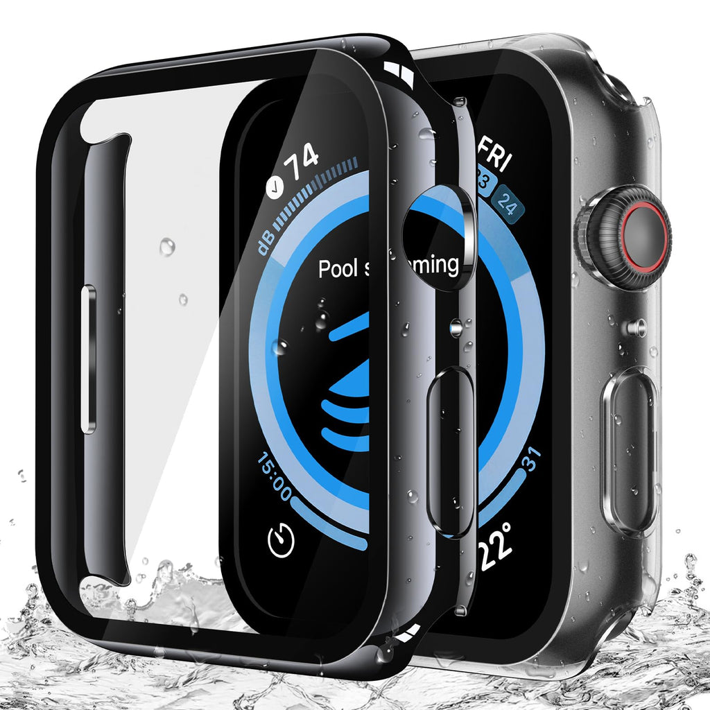 Misxi 2-Pack Waterproof Case for 41mm Apple Watch Series 9/8/7