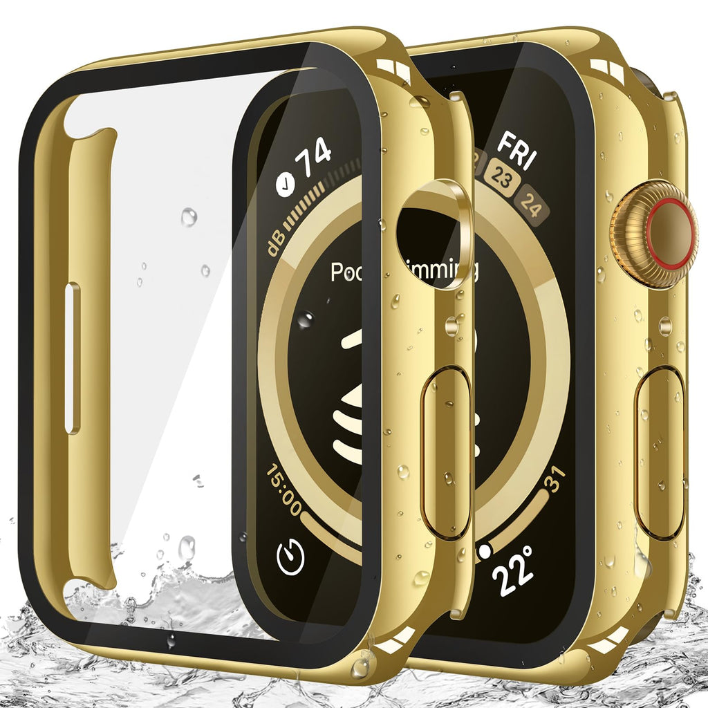 Misxi 2-Pack Waterproof Case for 41mm Apple Watch Series 9/8/7
