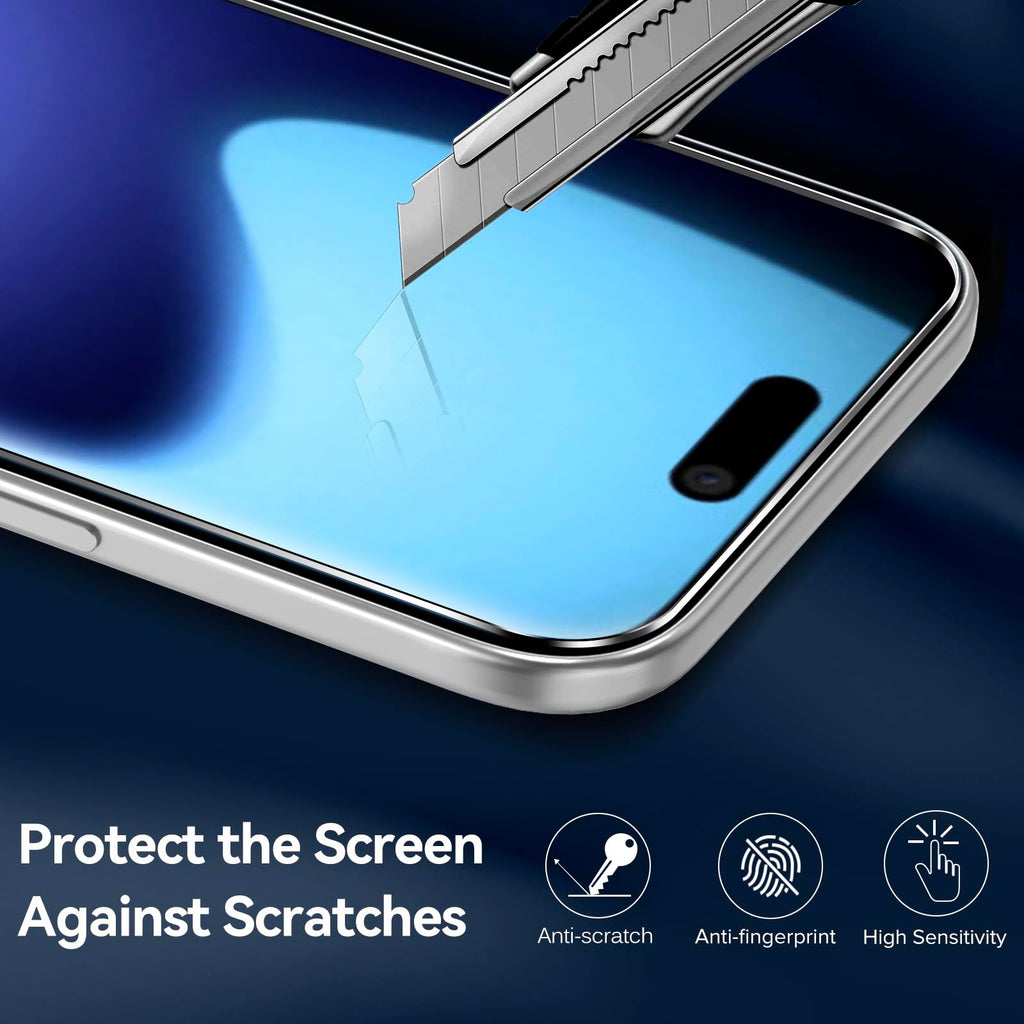 ivoler 3-in-1 Case for iPhone 16 Plus 6.7 inch, Clear