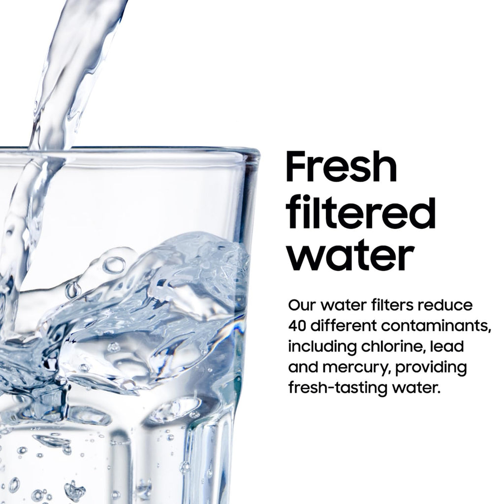 Samsung HAF-QIN/EXP Genuine Refrigerator Water Filter, Reduces 99% of Harmful Contaminants for Clean, Clear Drinking Water, 6-Month Life, Easy Install, Pack of 1