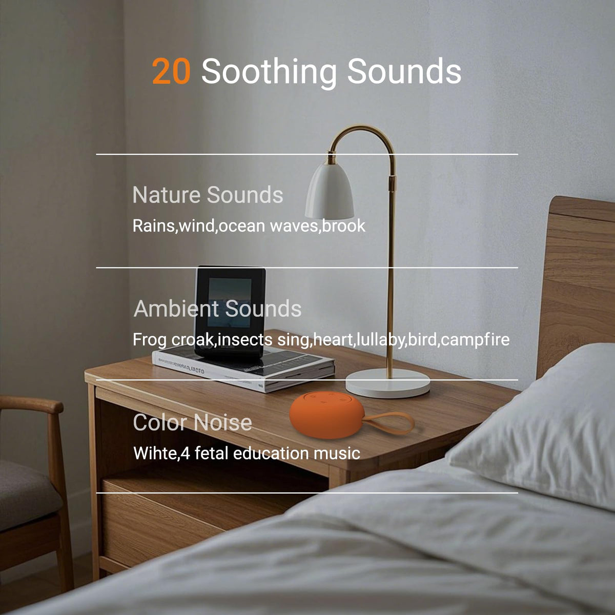 Portable Baby Sound Machine & Essentials for Babies & Kids-Blue