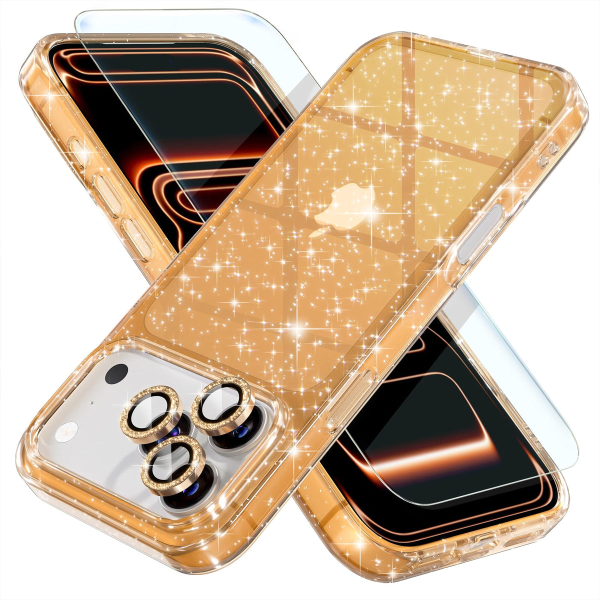 Choiche for iPhone 18 Pro Max Case Clear Women Girly (Glitter Clear)