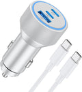 for iPhone 18/17/16/15 Pro Max/Duo Car Charger, 67W Fast USB C Car Charger