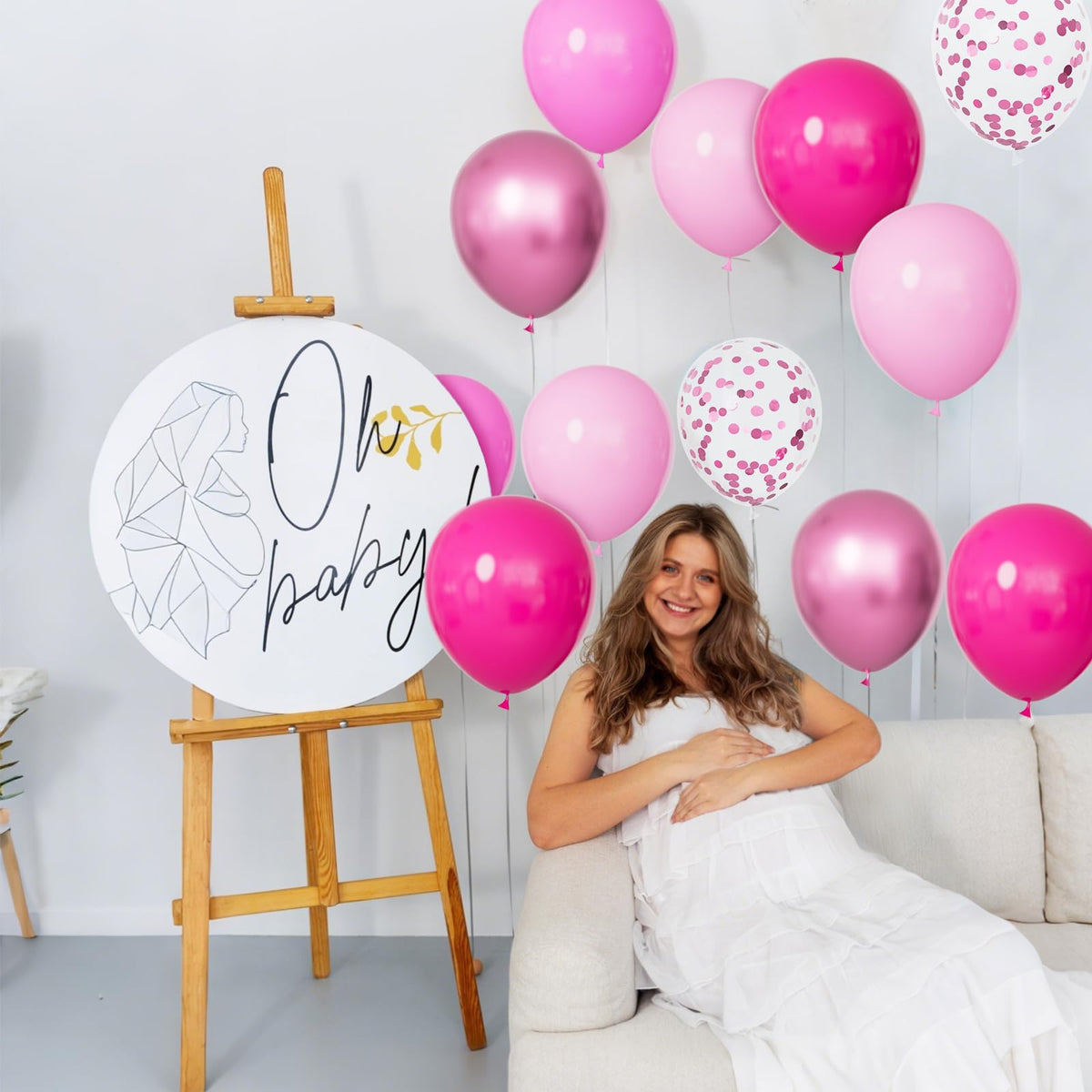 68Pcs Dusty Blue and Champagne Gold Balloons 12 Inch Sand White Pastel Baby Blue Confetti Balloon for Boy Baby Shower Bridal Shower Birthday Wedding Party Decorations.