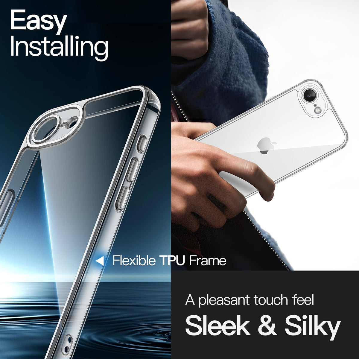 JETech Case for iPhone 16 Pro, Anti-Yellowing, Natural Titanium