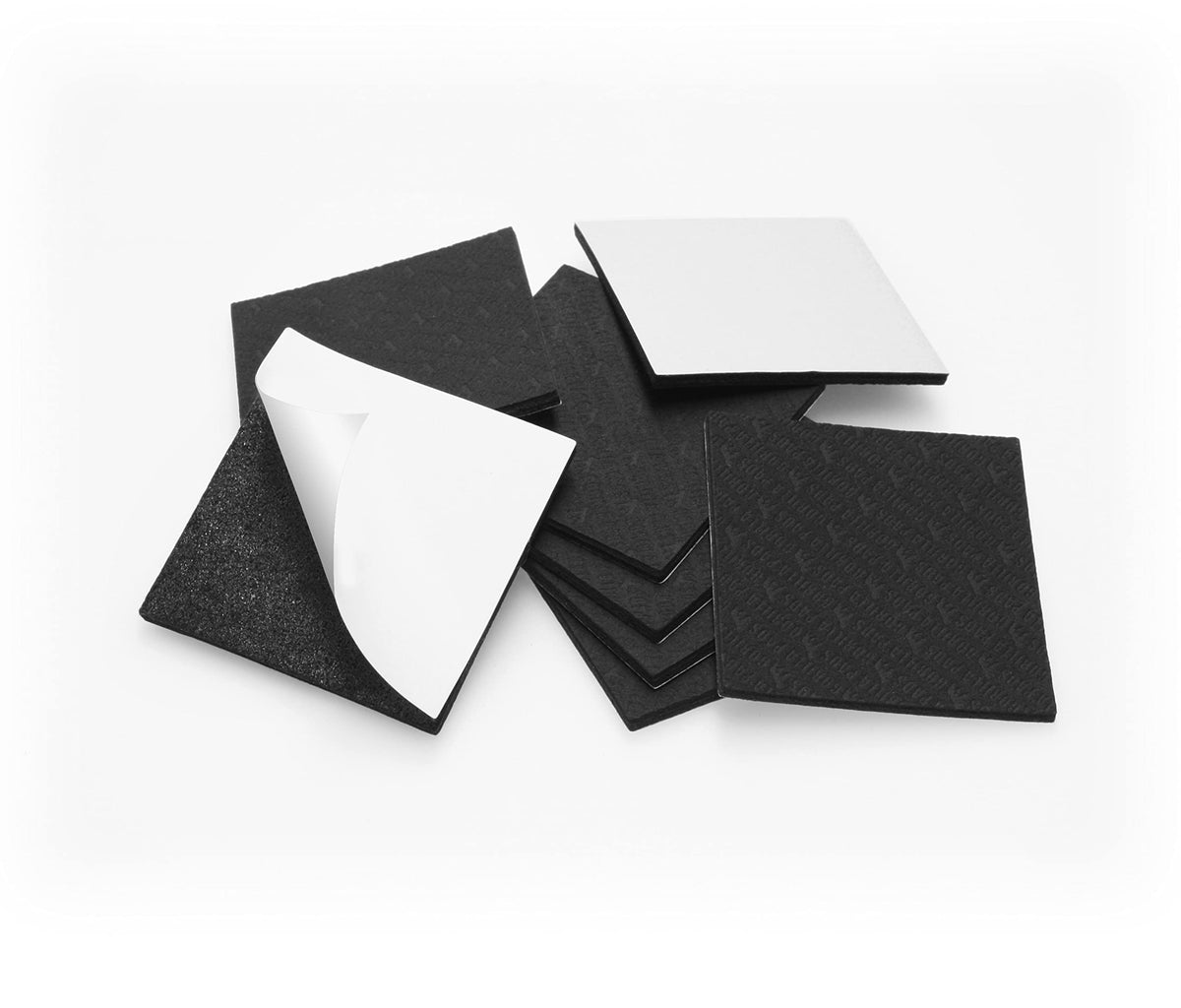 Slipstick GorillaPads CB147 Non Slip Furniture Pads/Gripper Feet (Set of 16) Self Adhesive Rubber Floor Protectors, 1 inch Round, Black