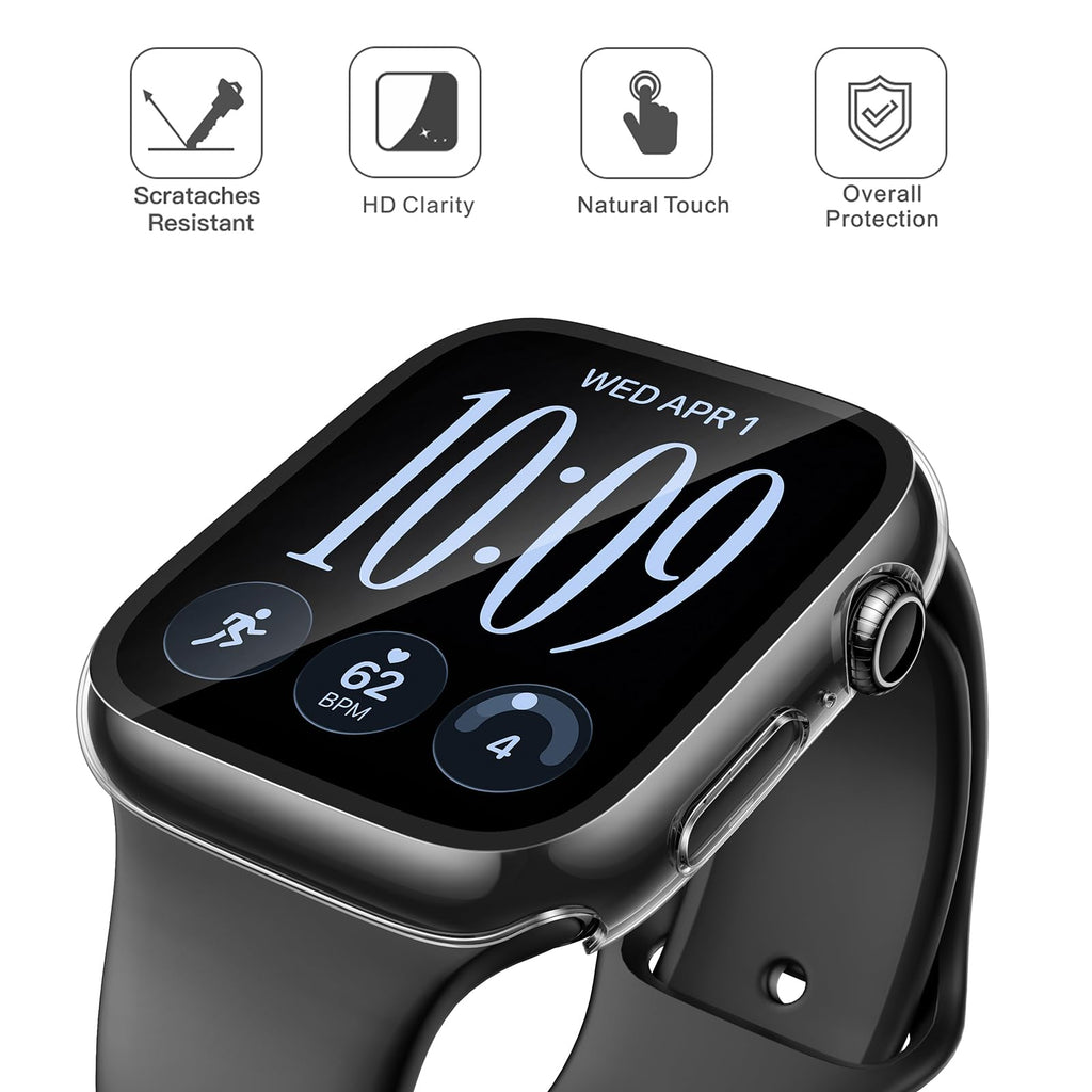 Misxi 2-Pack Waterproof Case for 41mm Apple Watch Series 9/8/7