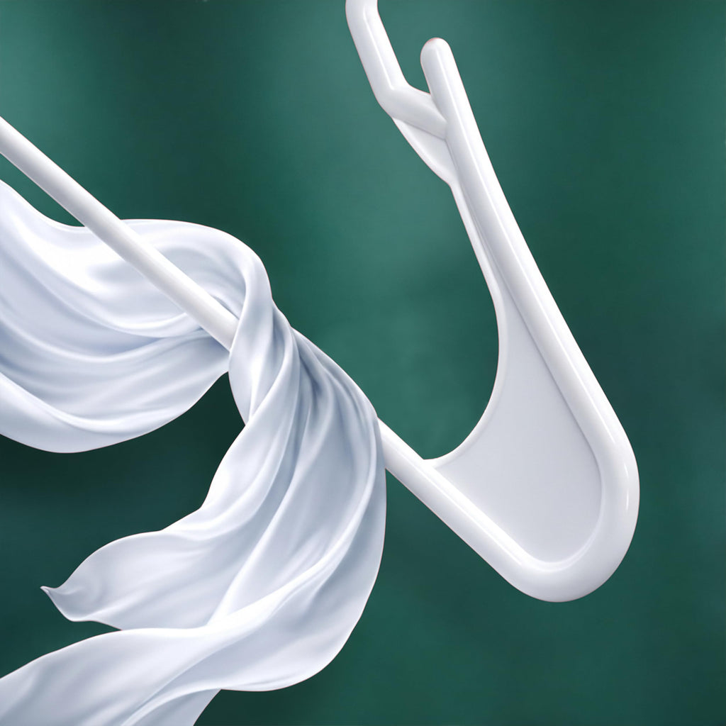 Utopia Home Plastic Hangers 50 Pack – Space Saving Clothes Hanger White