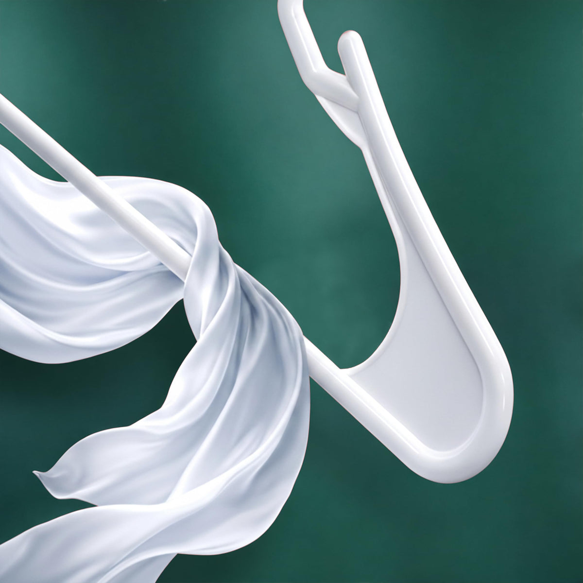 Utopia Home Plastic Hangers 50 Pack – Space Saving Clothes Hanger White
