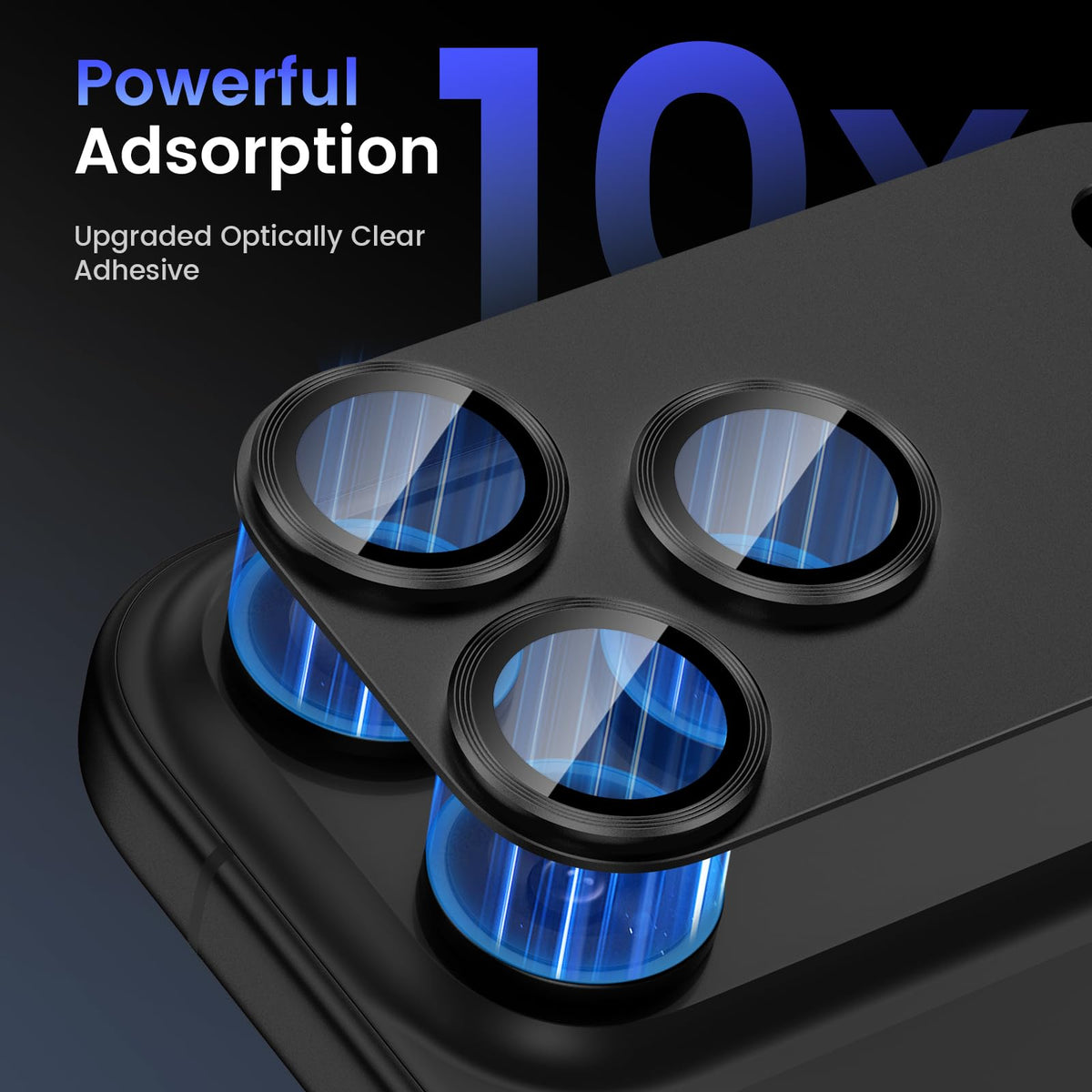 Tensea for iPhone 16 Pro Max/16 Pro/14 Pro Max/14 Pro Camera Lens Protector