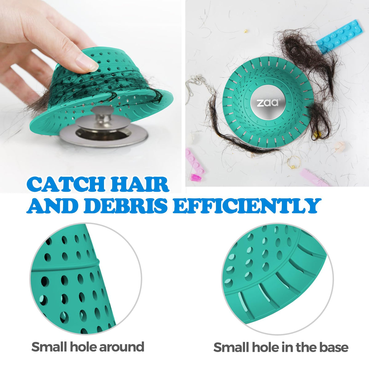 zaa Shower Drain Hair Catcher Bathtub Drain Strainer Sink Drain Protector