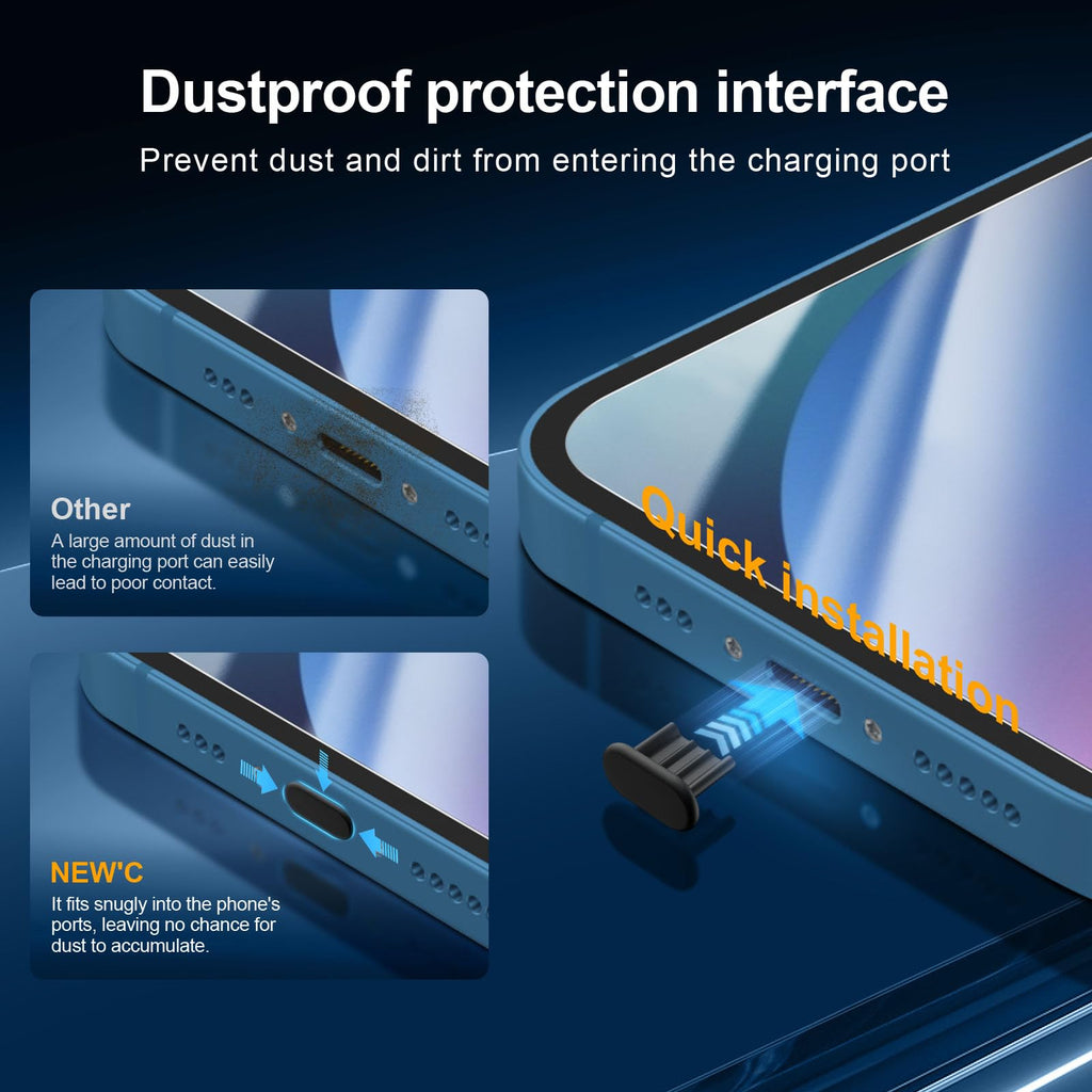 NEW'C for iPhone 16 Pro Screen Protector + Camera Lens Protector + Tool
