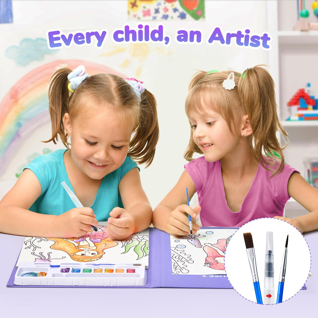 JoyCat Paint with Water Coloring Books for Toddlers (Magical Pony)