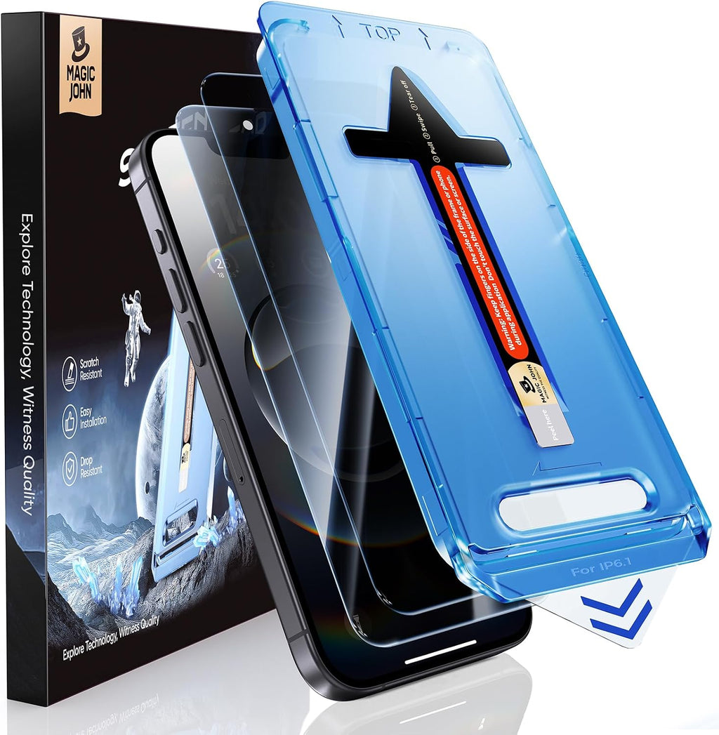 MAGIC JOHN for iPhone 16e Privacy Tempered glass Screen Protector 6.1 inch