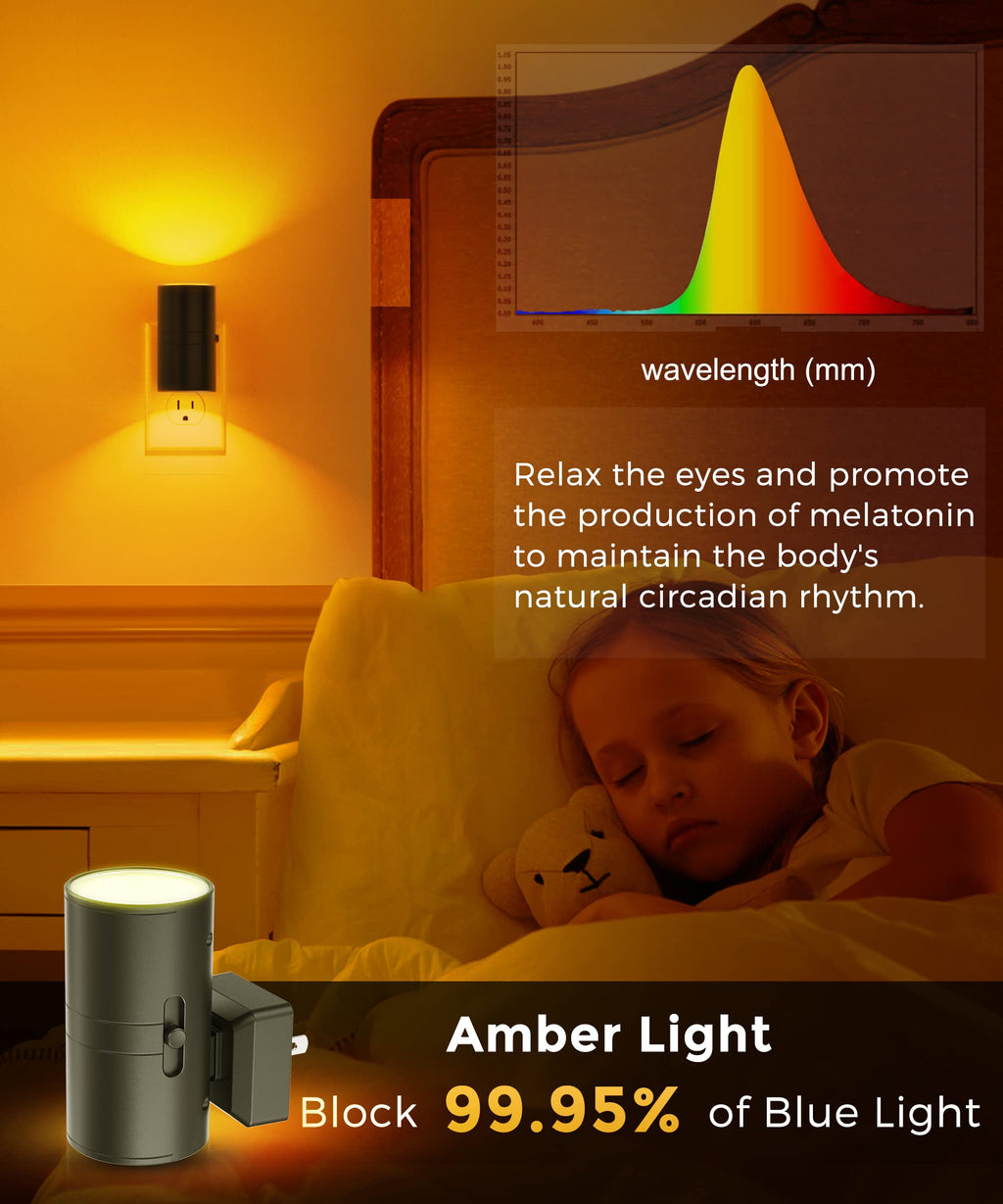 L LOHAS LED Night Light Plug in, Night Lights Plug into Wall, Soft White