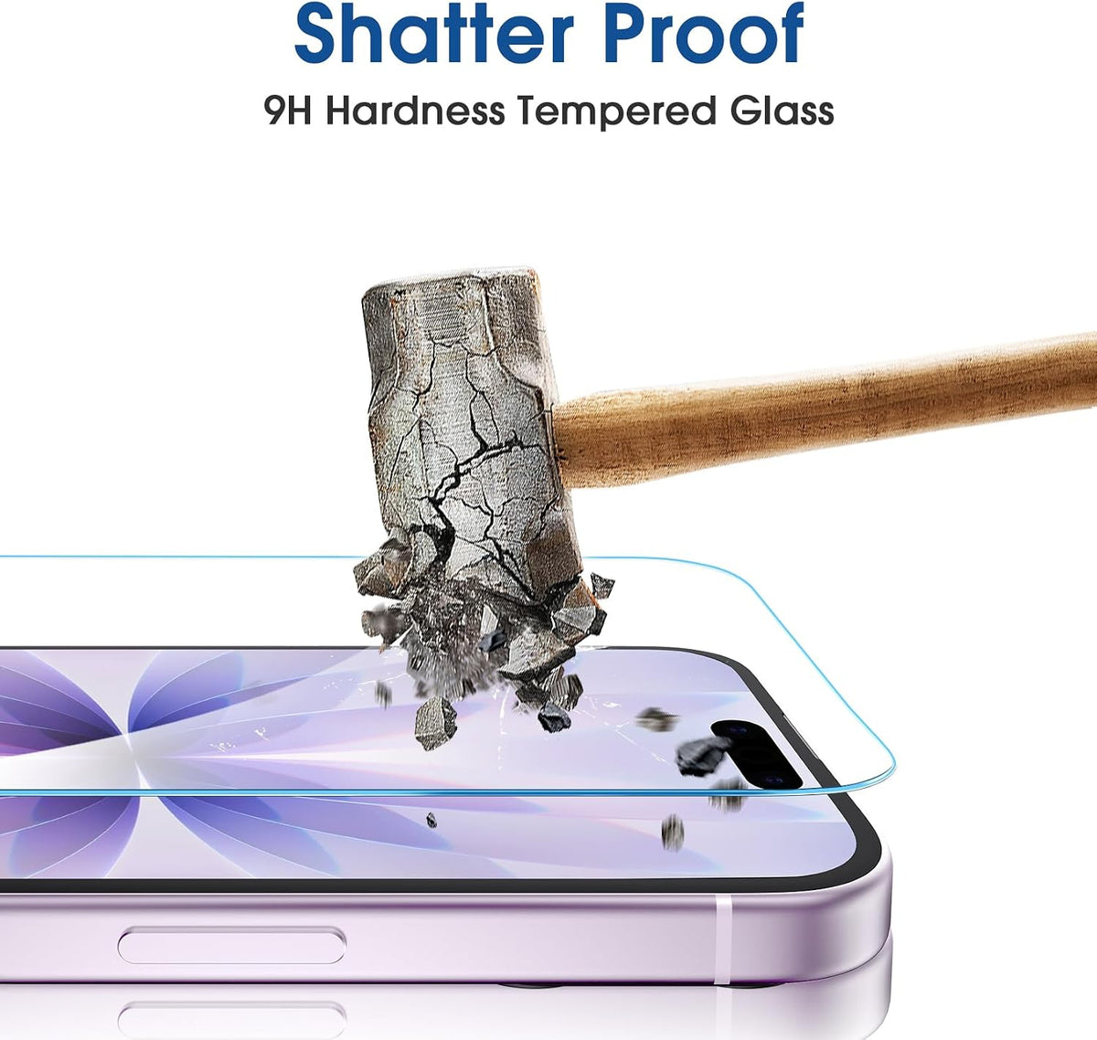 amFilm OneTouch for iPhone 17e / iPhone 16e Screen Protector Tempered Glass