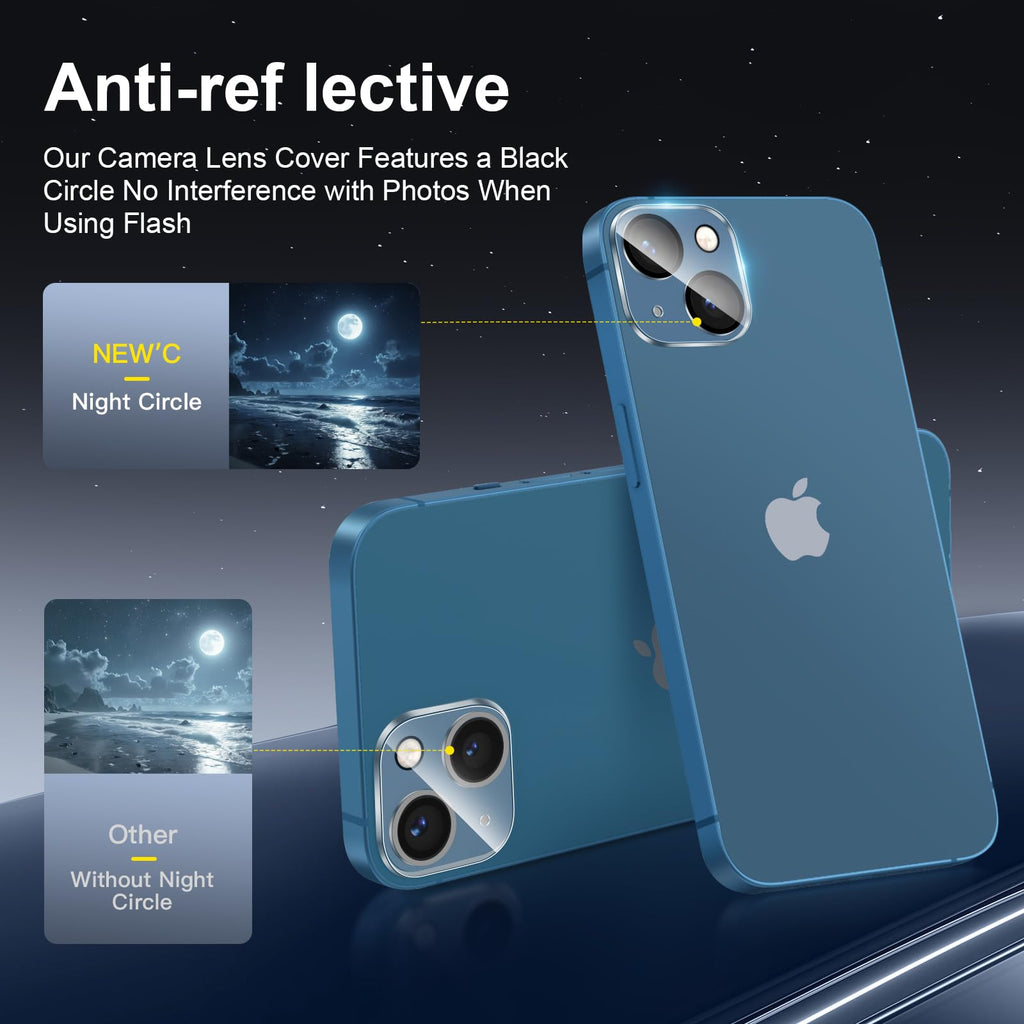 NEW'C for iPhone 16 Pro Screen Protector + Camera Lens Protector + Tool