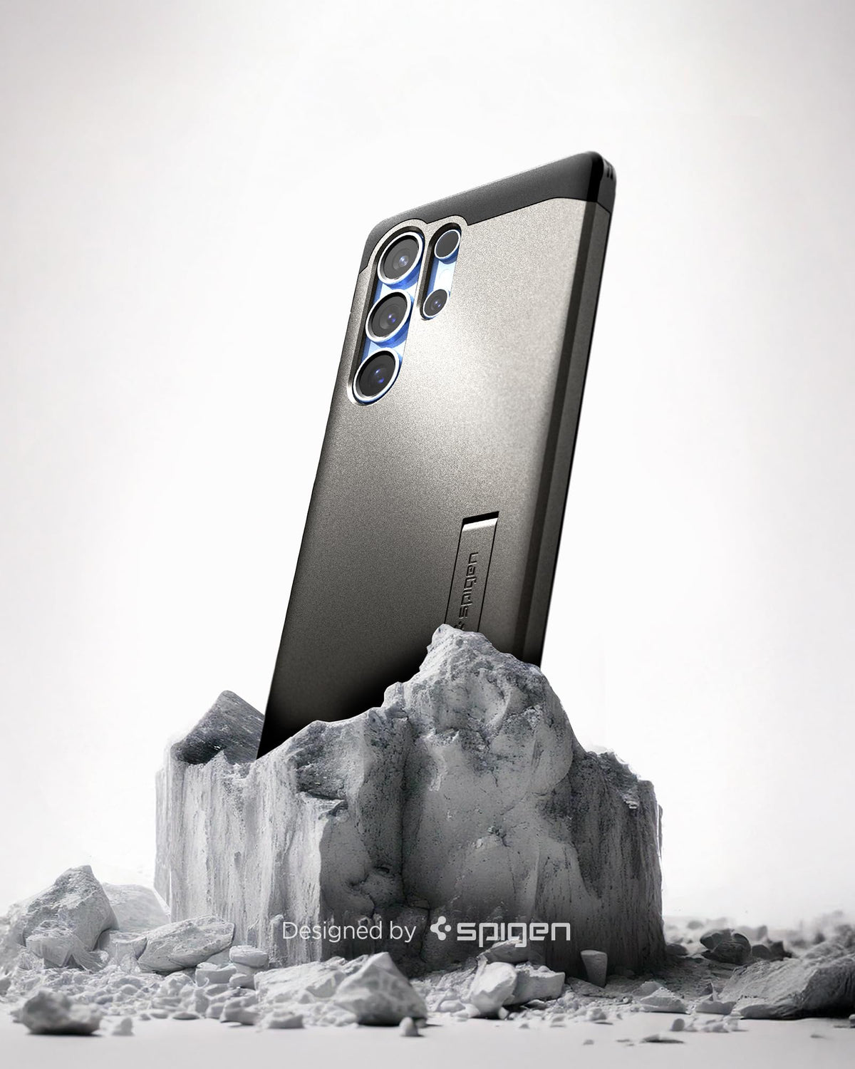 Spigen for Galaxy S25 Plus Case, Tough Armor MagFit [Kickstand] [Compatible with MagSafe] [Military-Grade Protection] - Black