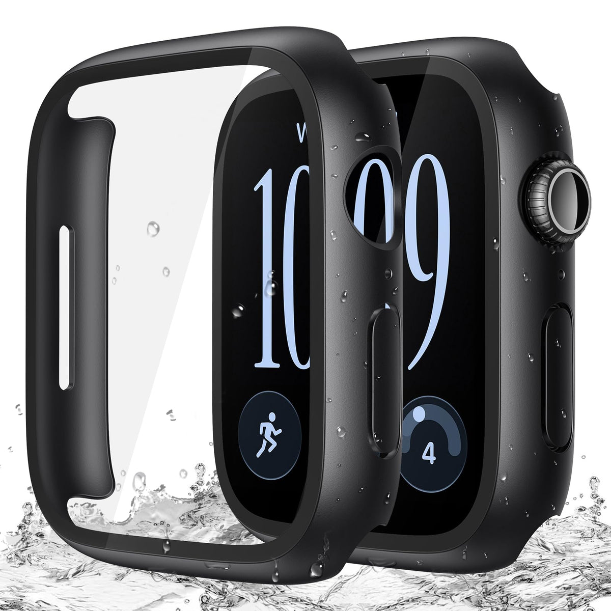 Misxi 2-Pack Waterproof Case for 41mm Apple Watch Series 9/8/7