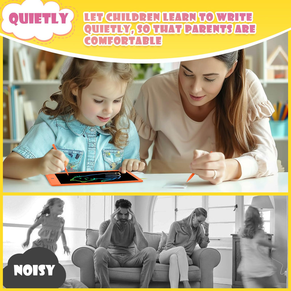 EooCoo Kids Travel Essential 12 Inch LCD Writing Tablet, 2 Pack