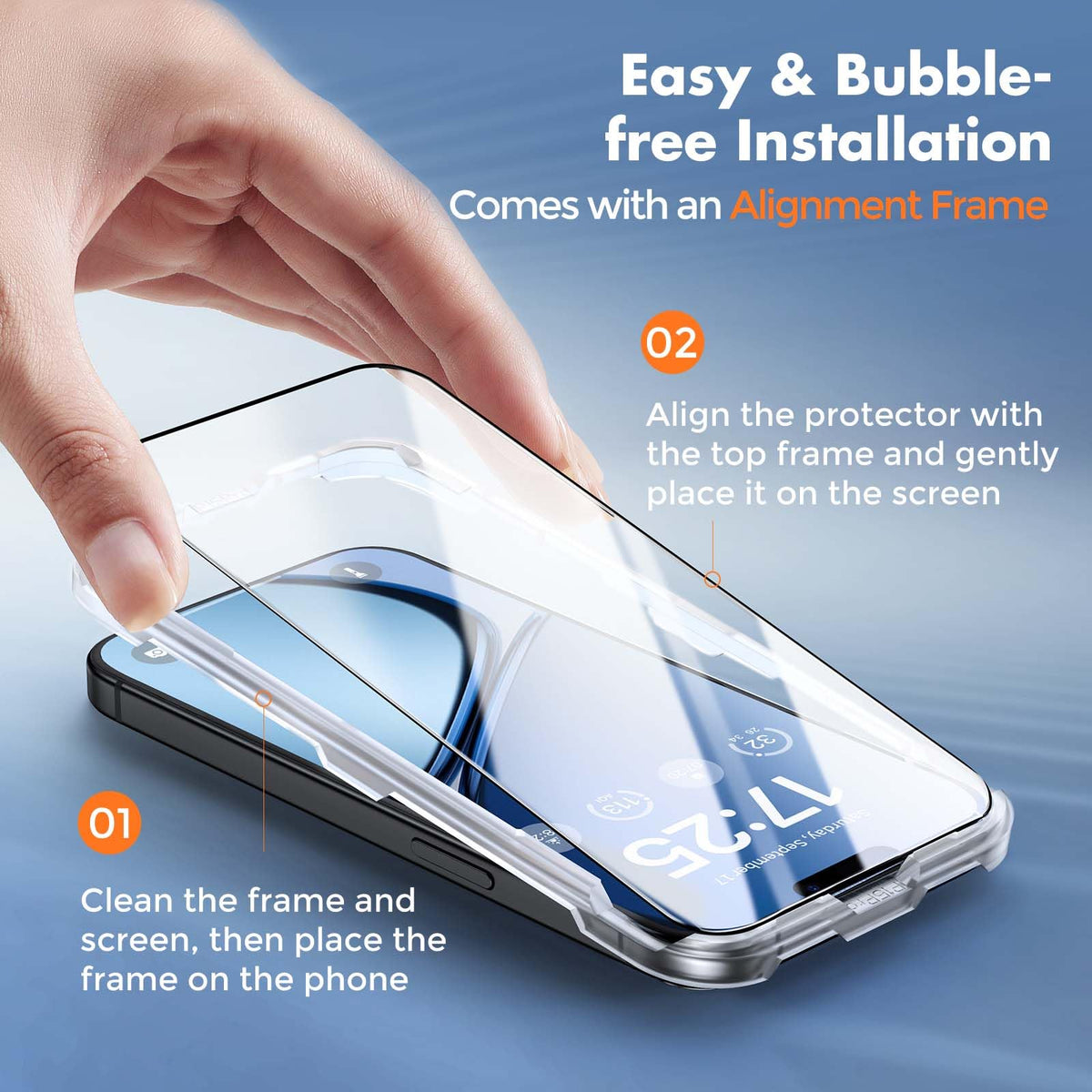 UNBREAKcable 3-Pack Screen Protector for iPhone 16 Pro Max, Full Coverage