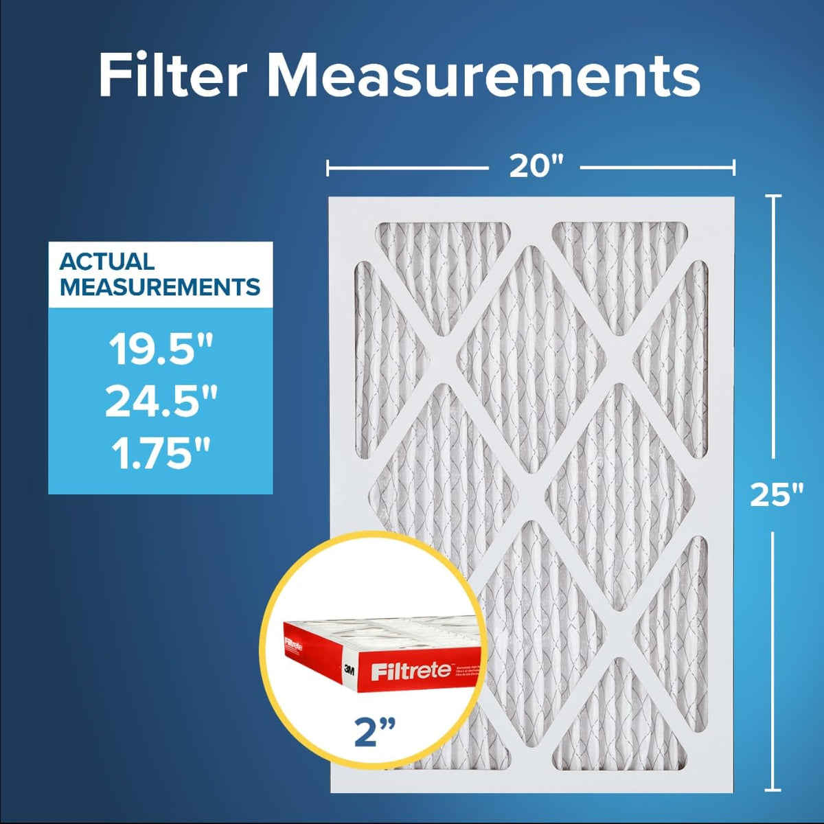 Filtrete 16x25x1 Air Filter, MERV 11, MPR 1000, 4 HVAC Filters