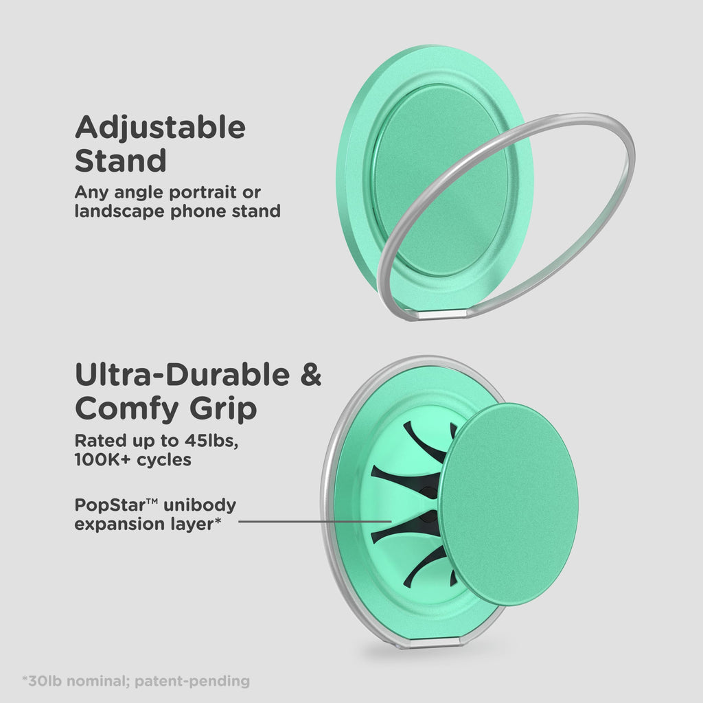 PopSockets Low-Pro Grip for MagSafe, Thin Profile- Gunmetal