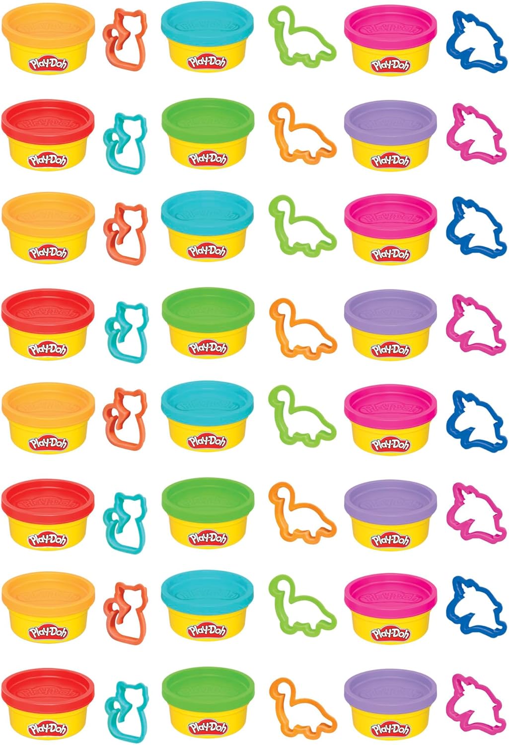 Play-Doh Party Favor Pack, Bulk 24 Pack of Modeling Compound with Cutters, Classroom Supplies for Arts & Crafts, Birthday Gifts & Prize Toys for Kids, Ages 3+ (Amazon Exclusive)