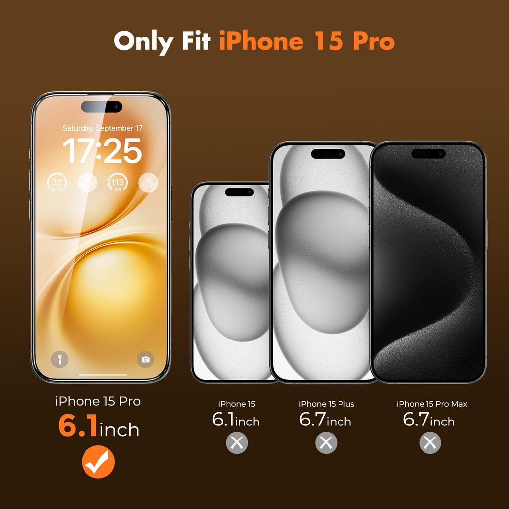 UNBREAKcable 3-Pack Screen Protector for iPhone 16 Pro Max, Full Coverage