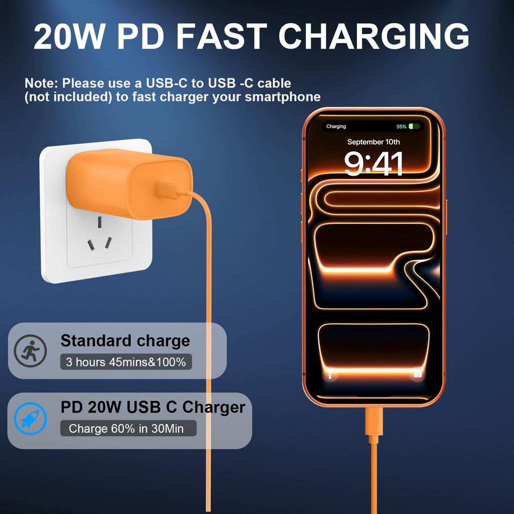 iPhone 18 17 16 15 Charger Fast Charging Type C Chargers USB C Cable 10FT
