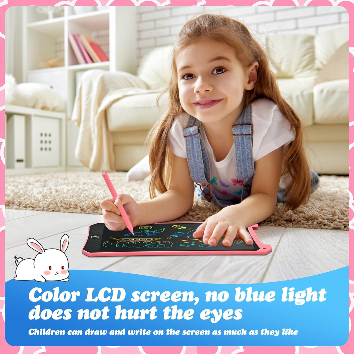 EooCoo Kids Travel Essential 12 Inch LCD Writing Tablet, 2 Pack