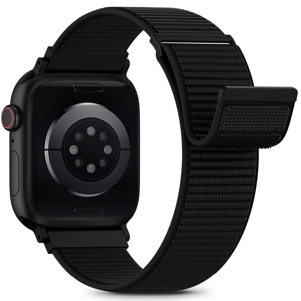Nylon Loop Sport Band Compatible with Apple Watch Bands 38mm 40mm 41mm 42mm for Women Men, iWatch Wrist Straps for Se, Series 12 11 10 9 8 7, Breathable, Soft Band Ideal for Outdoor