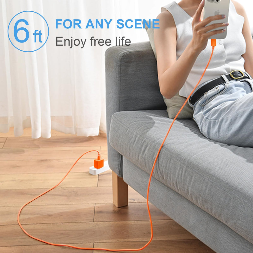 iPhone Duo Charger, iPhone 18 17 16 15 Charger Fast Charging 12FT-Blue