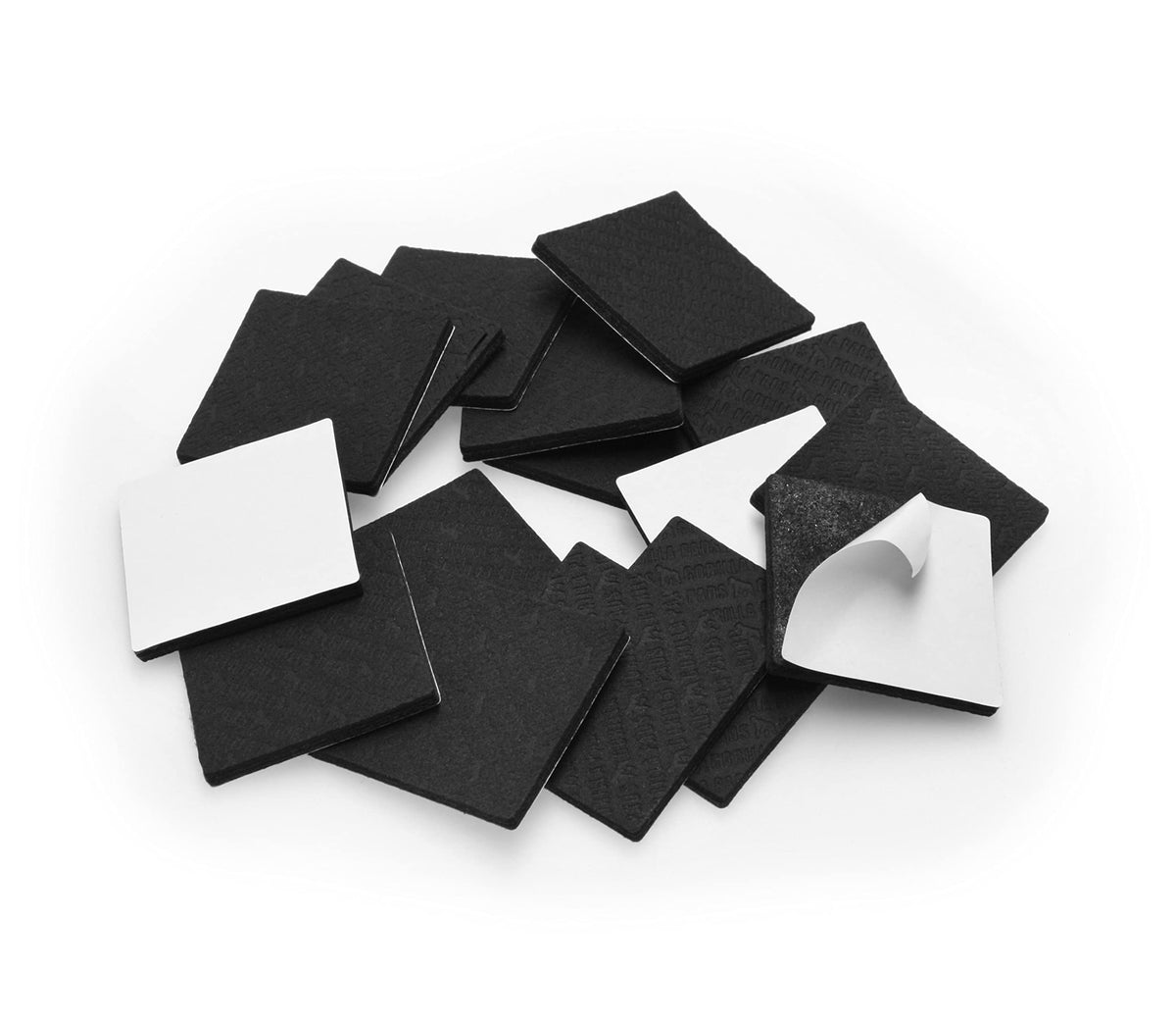 Slipstick GorillaPads CB147 Non Slip Furniture Pads/Gripper Feet (Set of 16) Self Adhesive Rubber Floor Protectors, 1 inch Round, Black