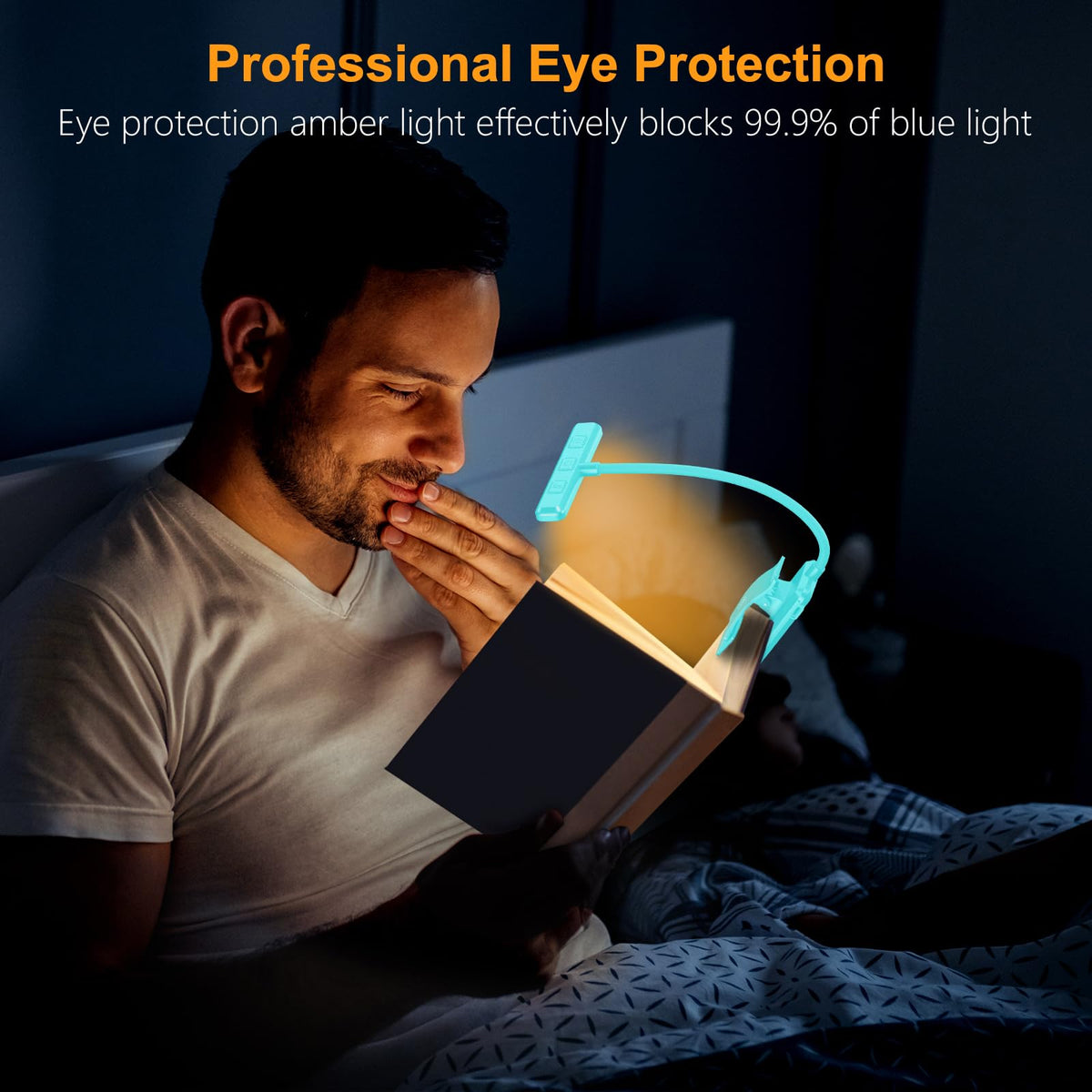 Gritin 19 LED Rechargeable Book Light for Reading in Bed