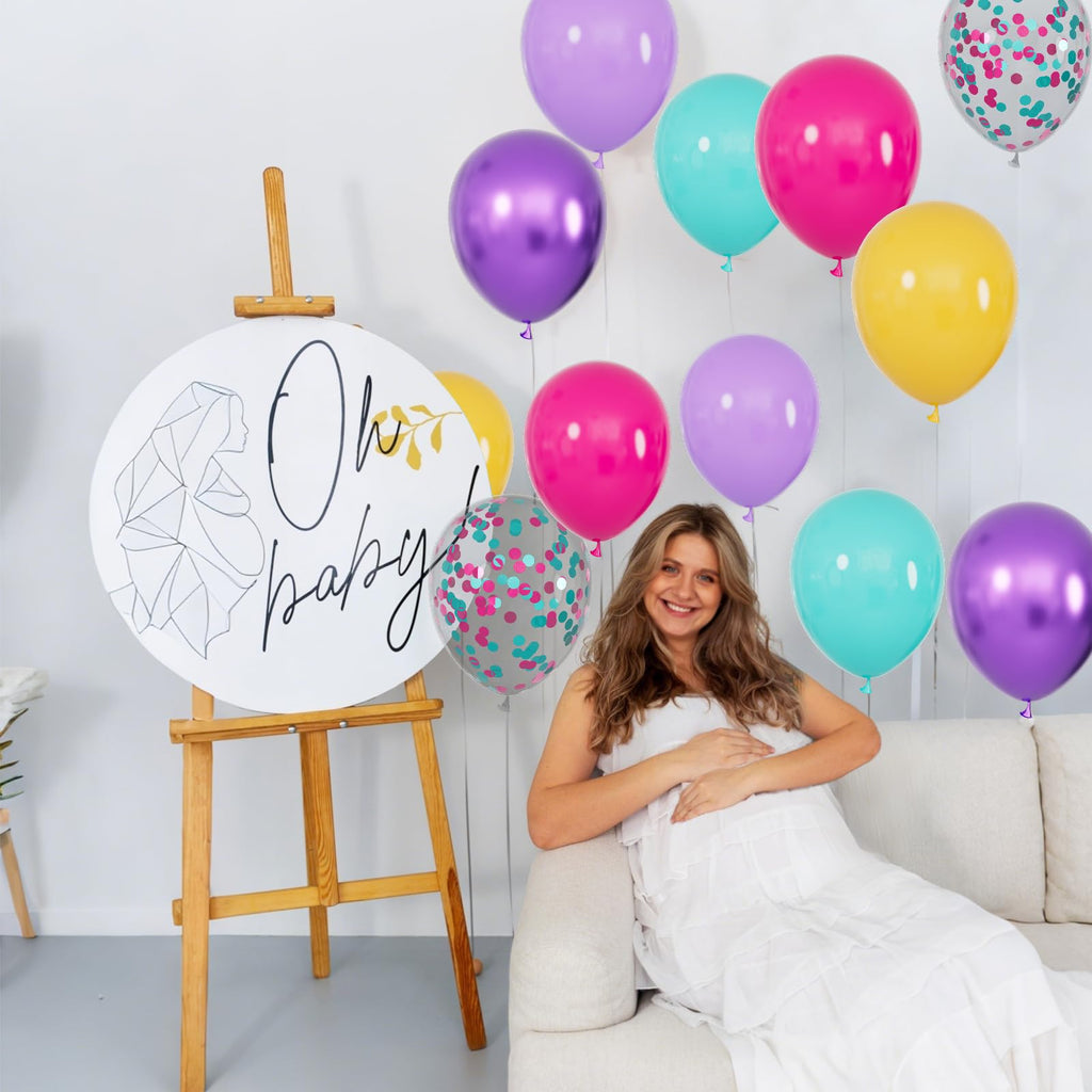 68Pcs Dusty Blue and Champagne Gold Balloons 12 Inch Sand White Pastel Baby Blue Confetti Balloon for Boy Baby Shower Bridal Shower Birthday Wedding Party Decorations.