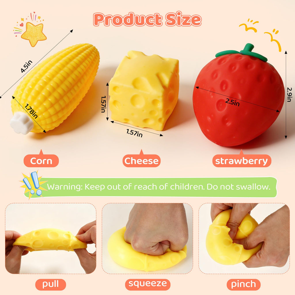 Strawberry Squishy-5.5 Inch Jumbo Slow Rising Squishys,Squeeze Toys,Giant Strawberry Squishy,Soft Fruit squishys,Sensory Toys for Stress Relief, Party Favors Gift for Boys Girls Adults
