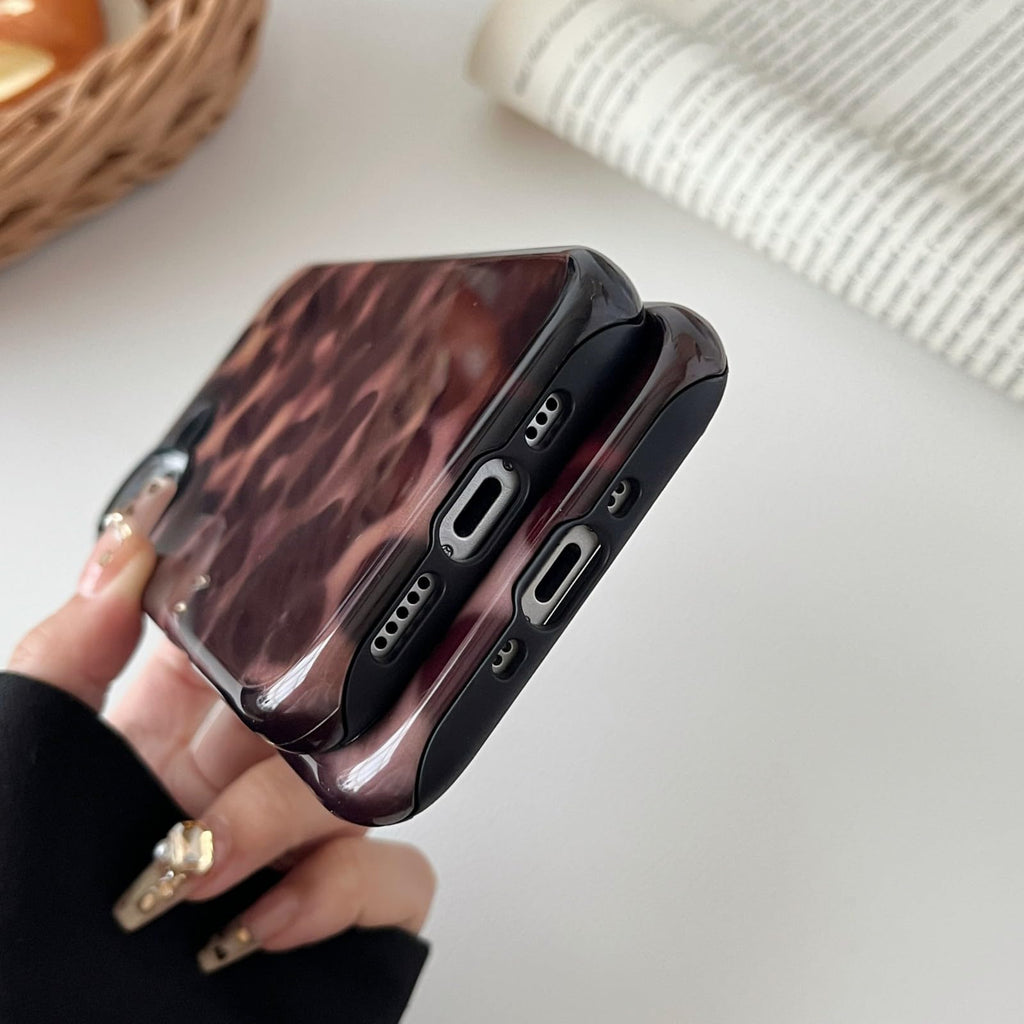 Longlayss Compatible with iPhone 16 Pro Case Tortoise Shell Phone Case