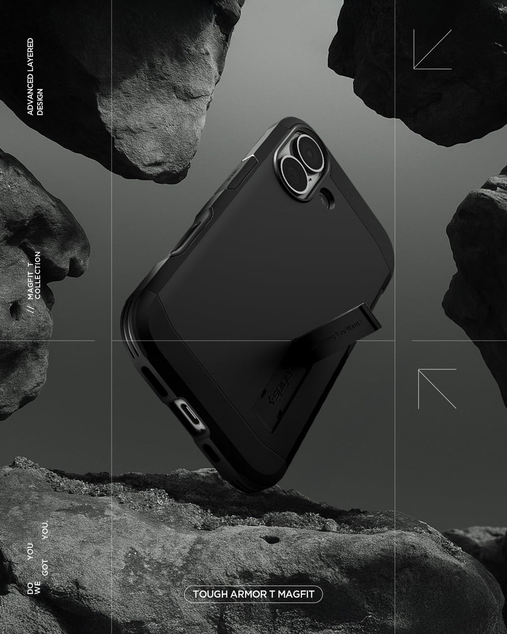 Spigen Tough Armor MagFit for iPhone 15 Pro Case, Metal Slate