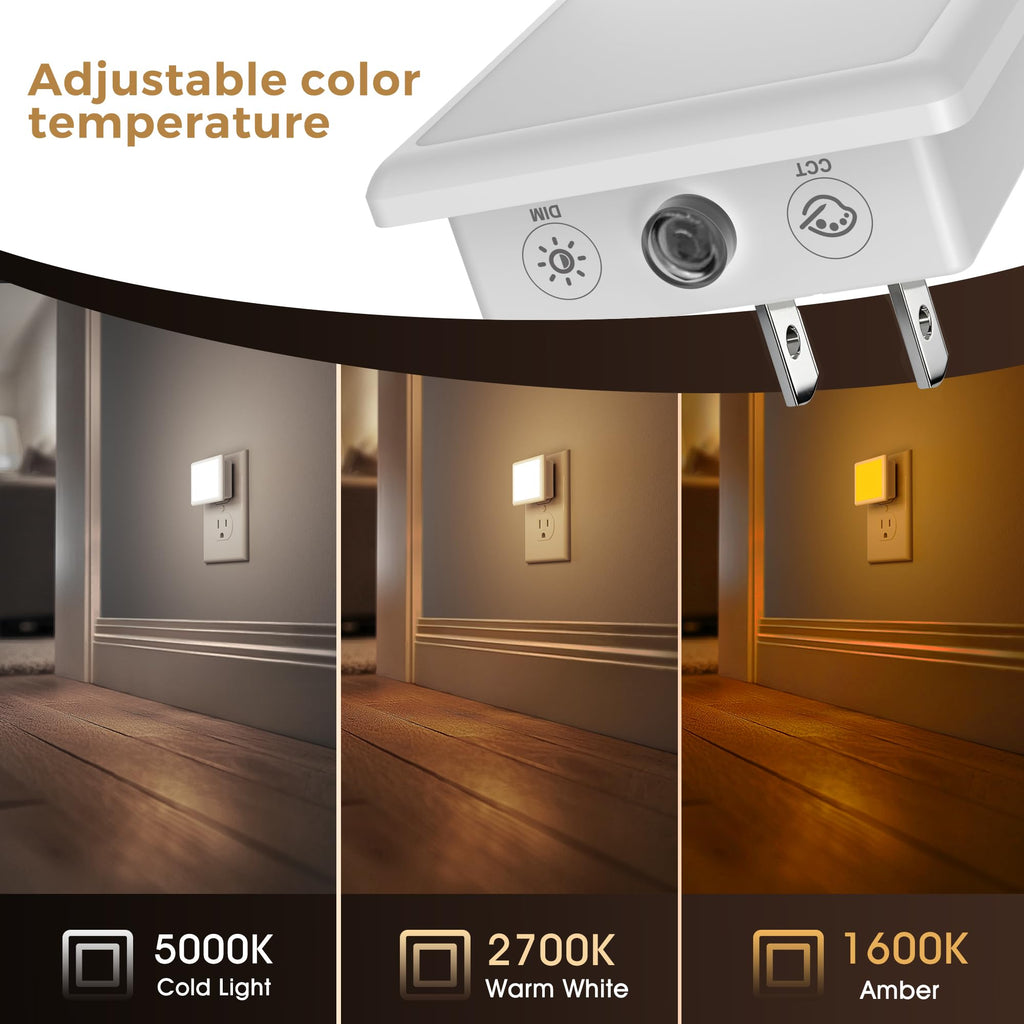 L LOHAS LED Night Lights Plug into Wall 2-Pack, 0.3W Plug in Night Light