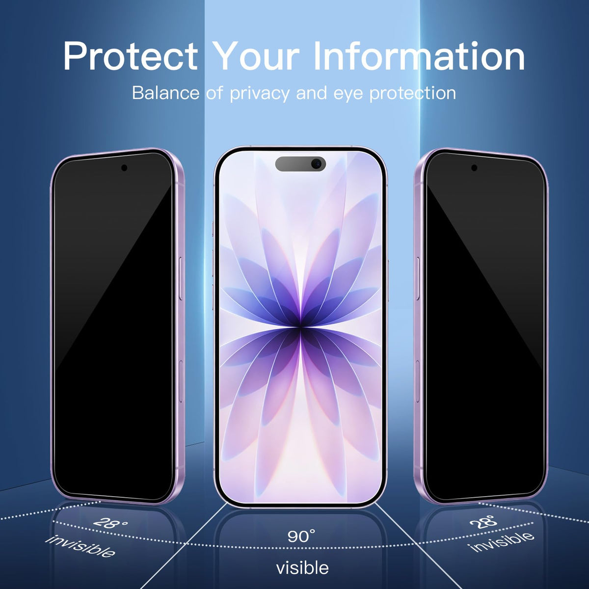 NEW'C for iPhone 16 Pro Screen Protector + Camera Lens Protector + Tool