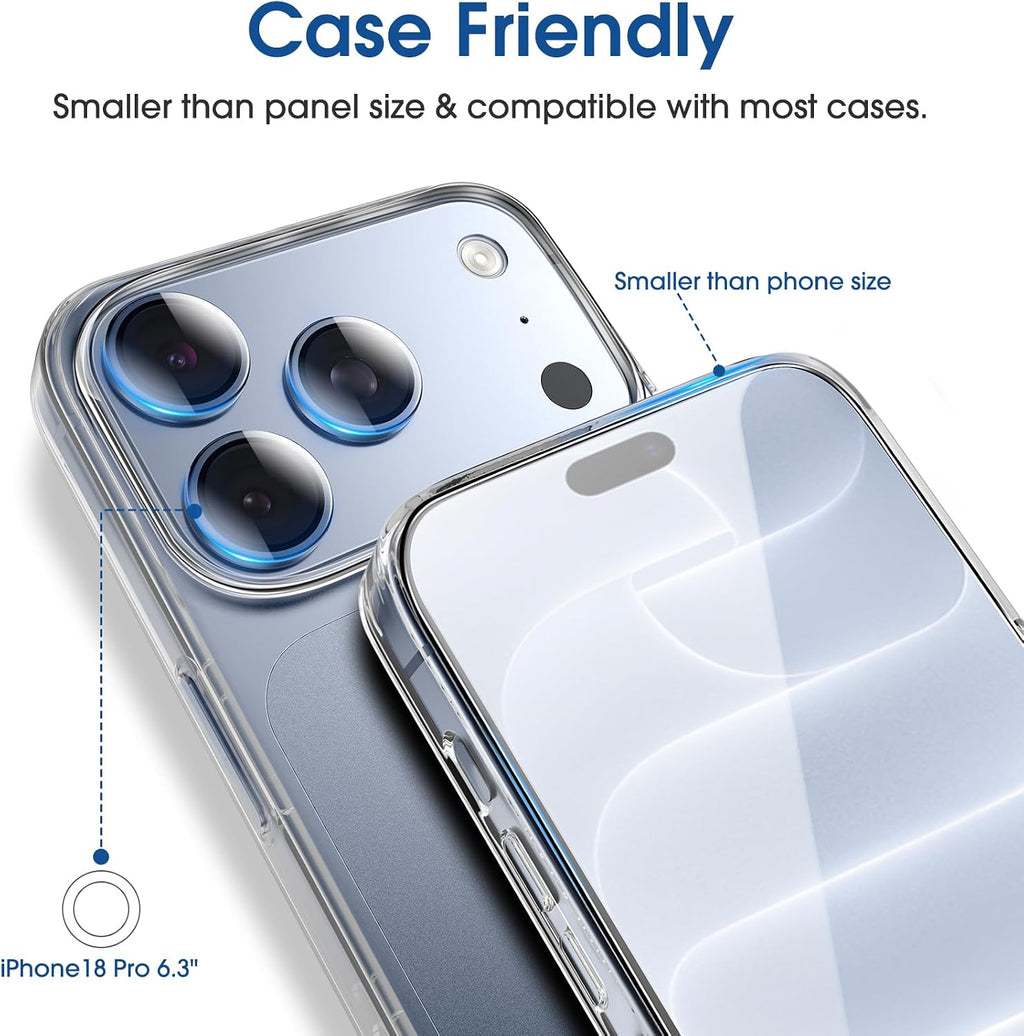 amFilm OneTouch for iPhone 17e / iPhone 16e Screen Protector Tempered Glass