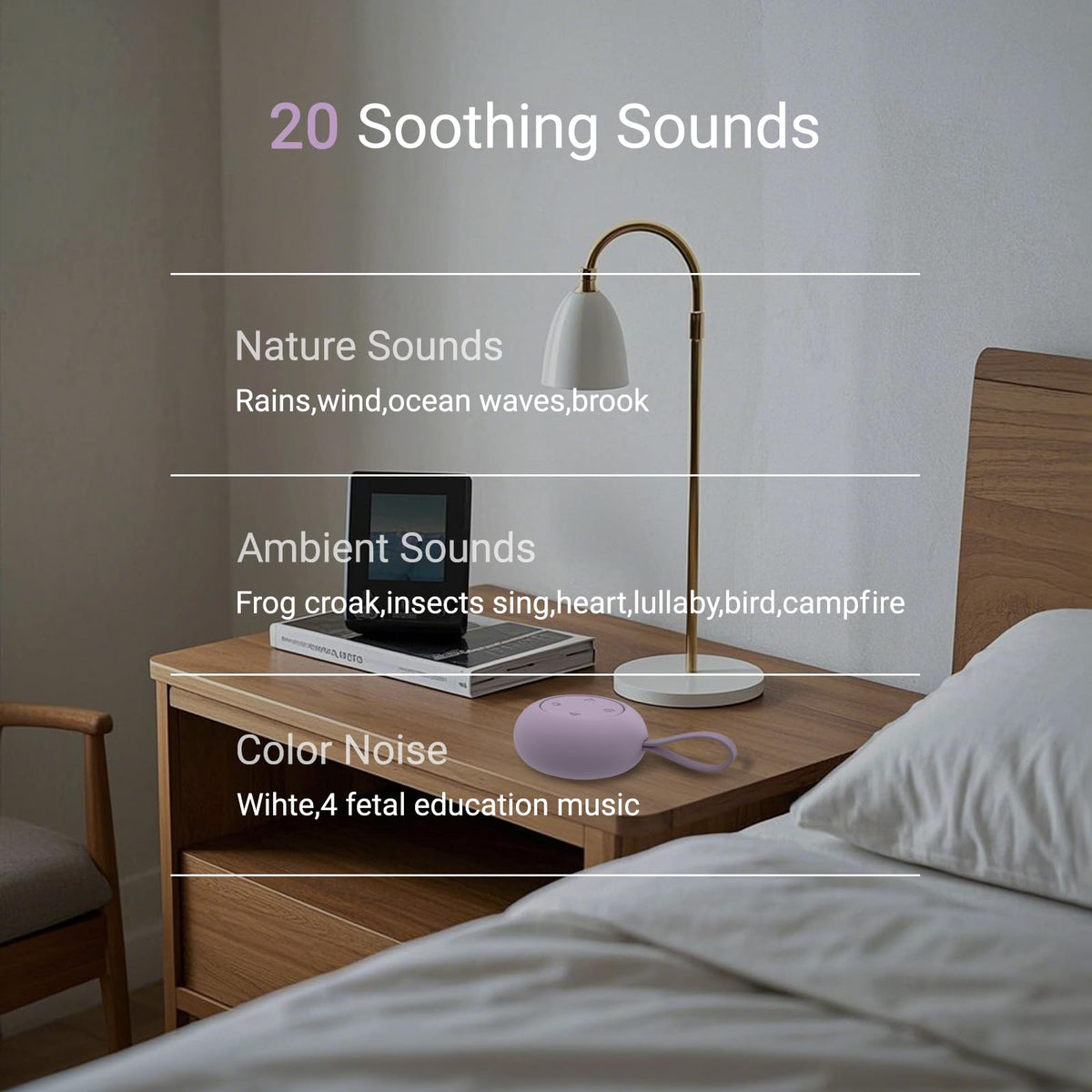 Portable Baby Sound Machine & Essentials for Babies & Kids-Blue