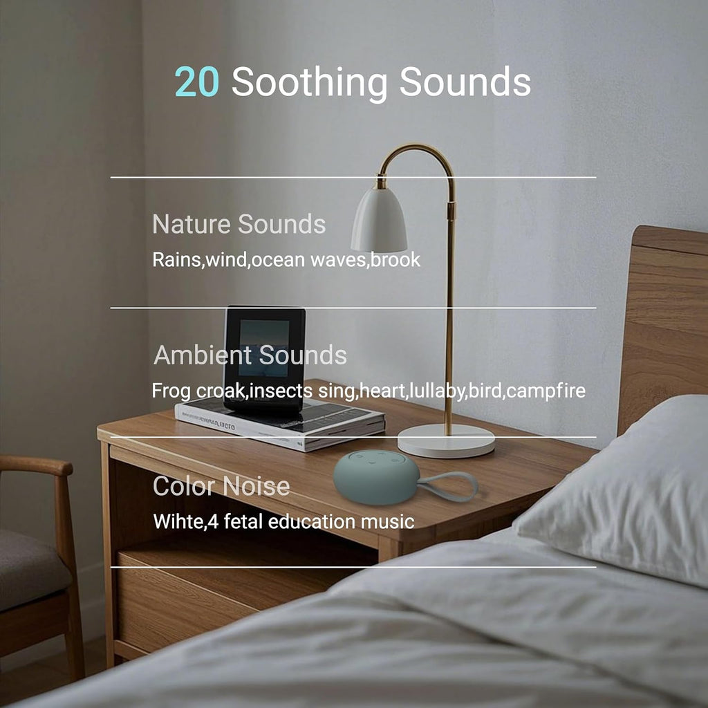 Portable Baby Sound Machine & Essentials for Babies & Kids-Blue