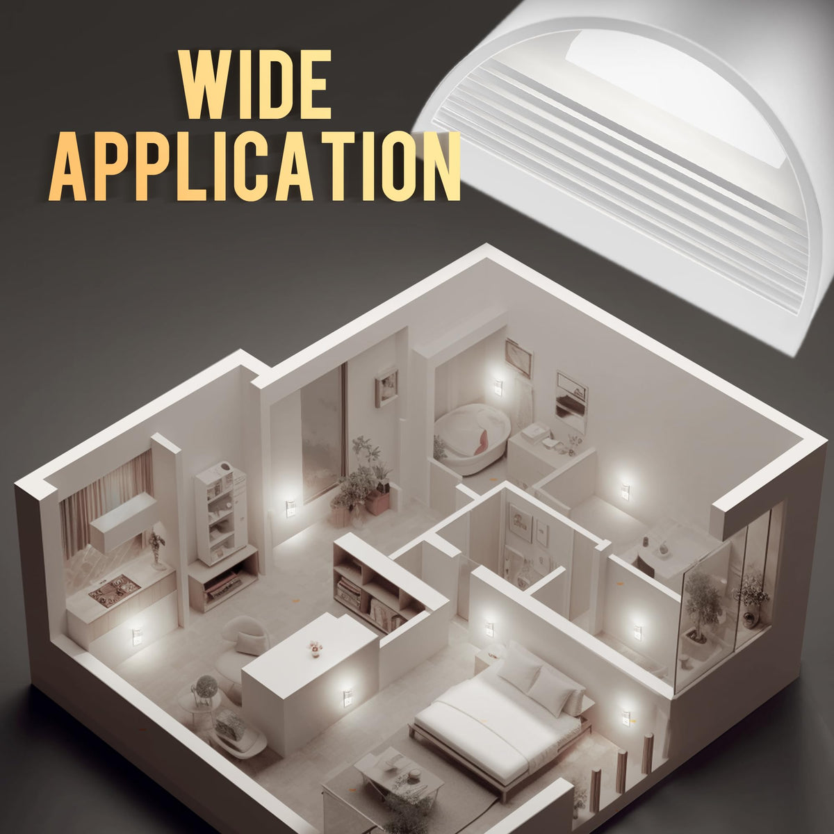 DORESshop Night Light, Night Lights Plug into Wall, Adjustable, 3000K
