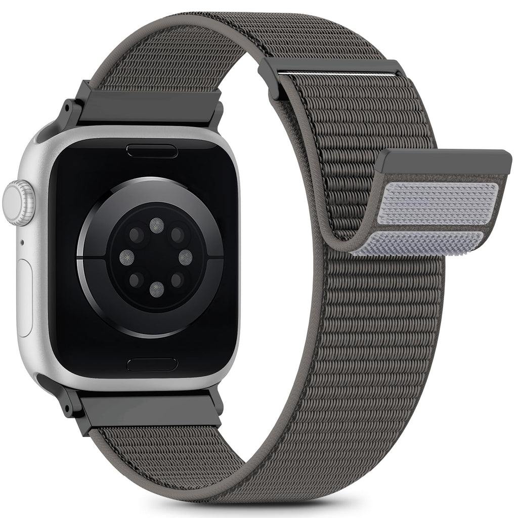 Nylon Loop Sport Band Compatible with Apple Watch Bands 38mm 40mm 41mm 42mm for Women Men, iWatch Wrist Straps for Se, Series 12 11 10 9 8 7, Breathable, Soft Band Ideal for Outdoor