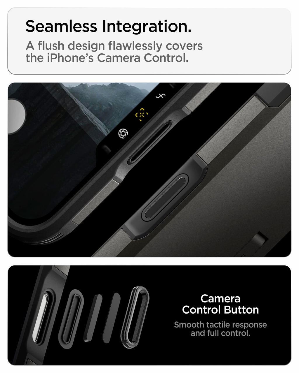 Spigen Tough Armor MagFit for iPhone 15 Pro Case, Metal Slate