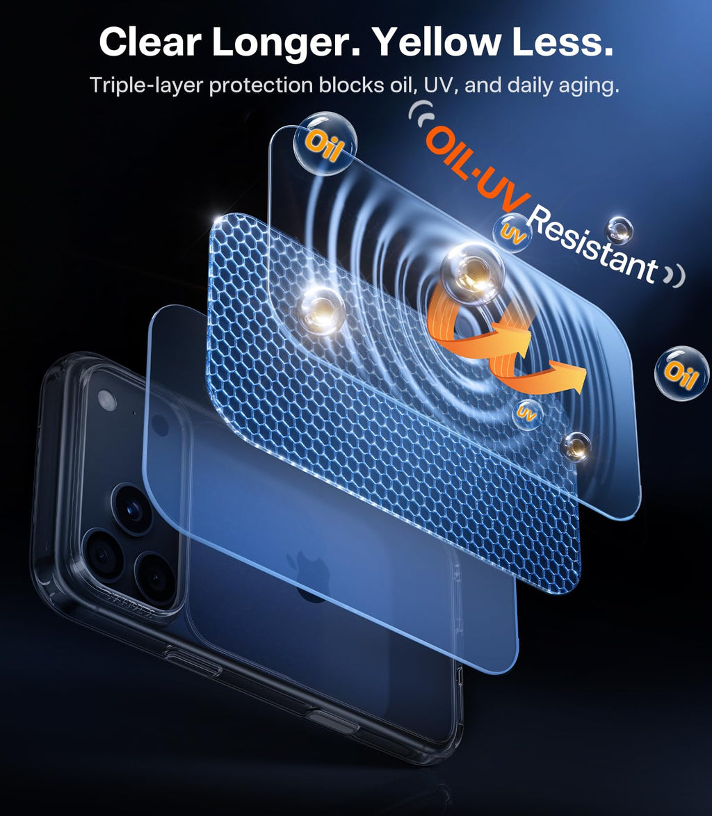 TORRAS Shockproof for iPhone 18 Pro Case Black 2026,4X Mil-Grade Protection